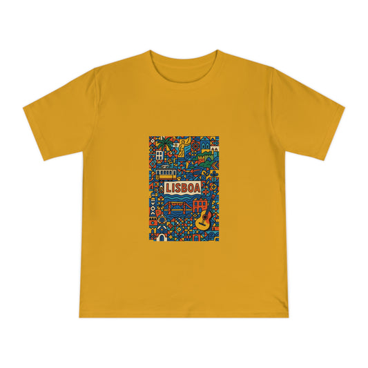 Lisboa Colorful Graphic T-Shirt - Unisex Classic Jersey Tee for Travel Lovers