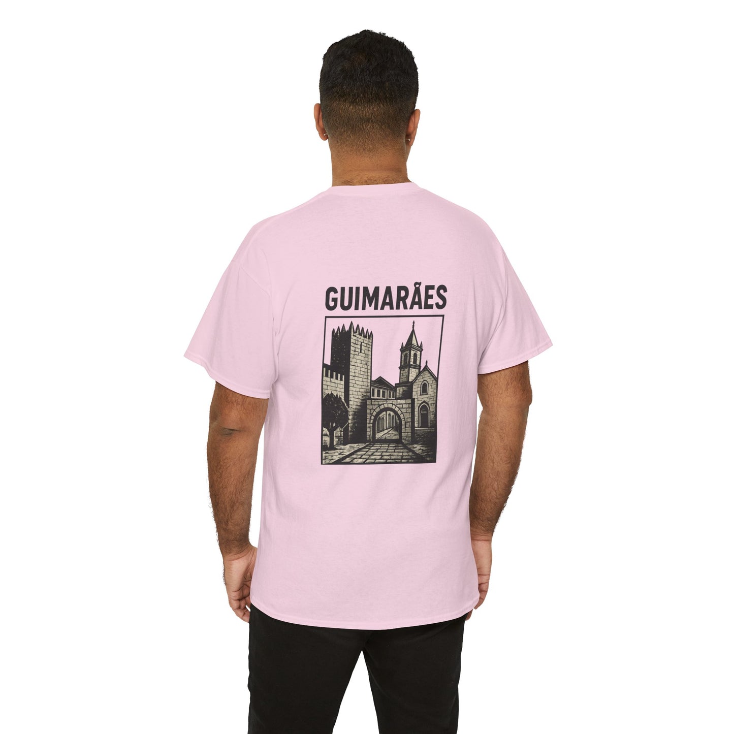 Guimarães Castle T-Shirt – Unisex Vintage Tee, Portuguese Heritage Souvenir, Travel & Culture Apparel