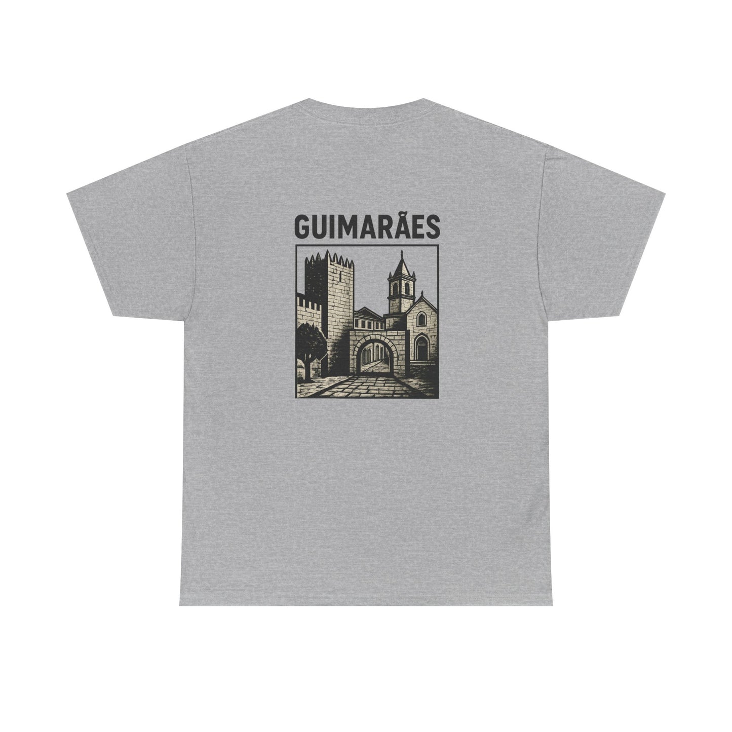 Guimarães Castle T-Shirt – Unisex Vintage Tee, Portuguese Heritage Souvenir, Travel & Culture Apparel