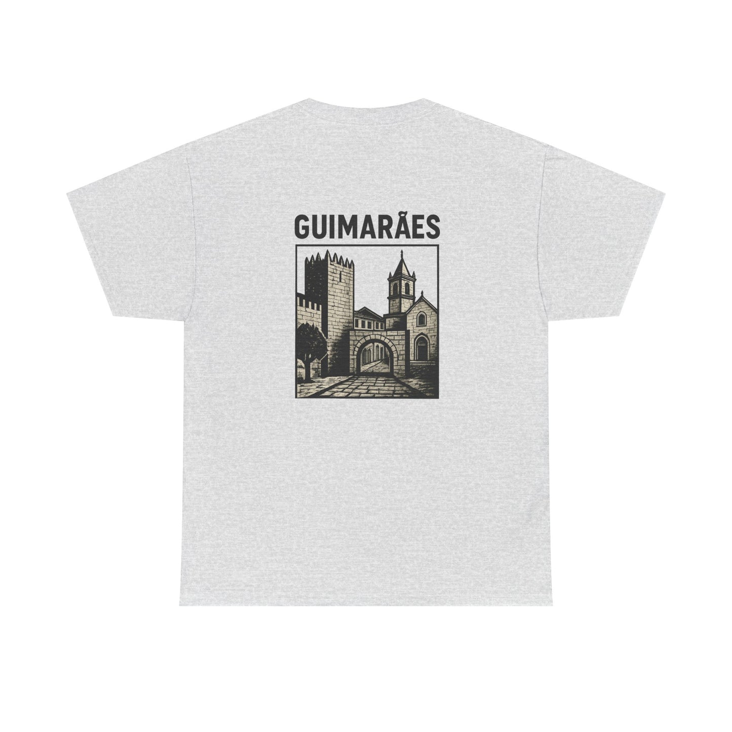 Guimarães Castle T-Shirt – Unisex Vintage Tee, Portuguese Heritage Souvenir, Travel & Culture Apparel