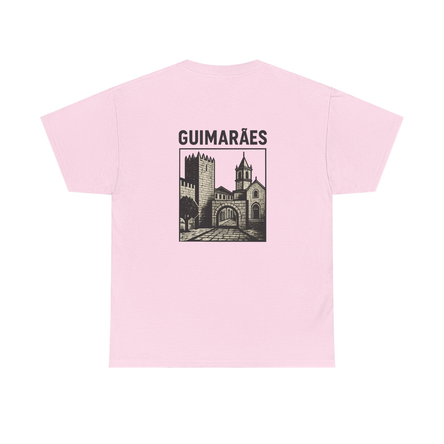 Guimarães Castle T-Shirt – Unisex Vintage Tee, Portuguese Heritage Souvenir, Travel & Culture Apparel